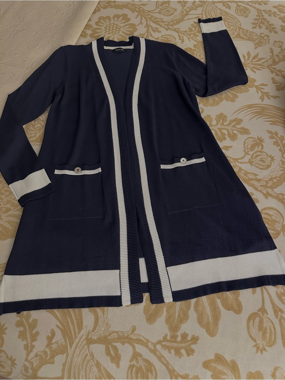 Verve Ami Long Open Cardigan Sweater